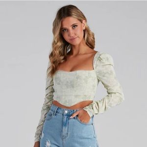 Windsor floral corset top